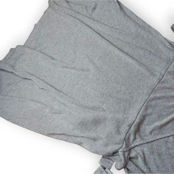 🌼4/$30 Gap Grey Long Sleeve Wrap Dress XXLarge - Picture 5 of 8